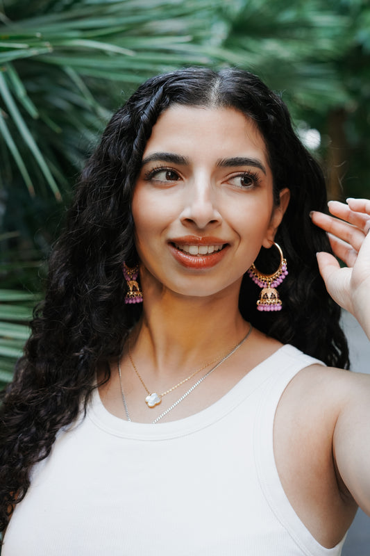 Bougainvillea Jhumkas