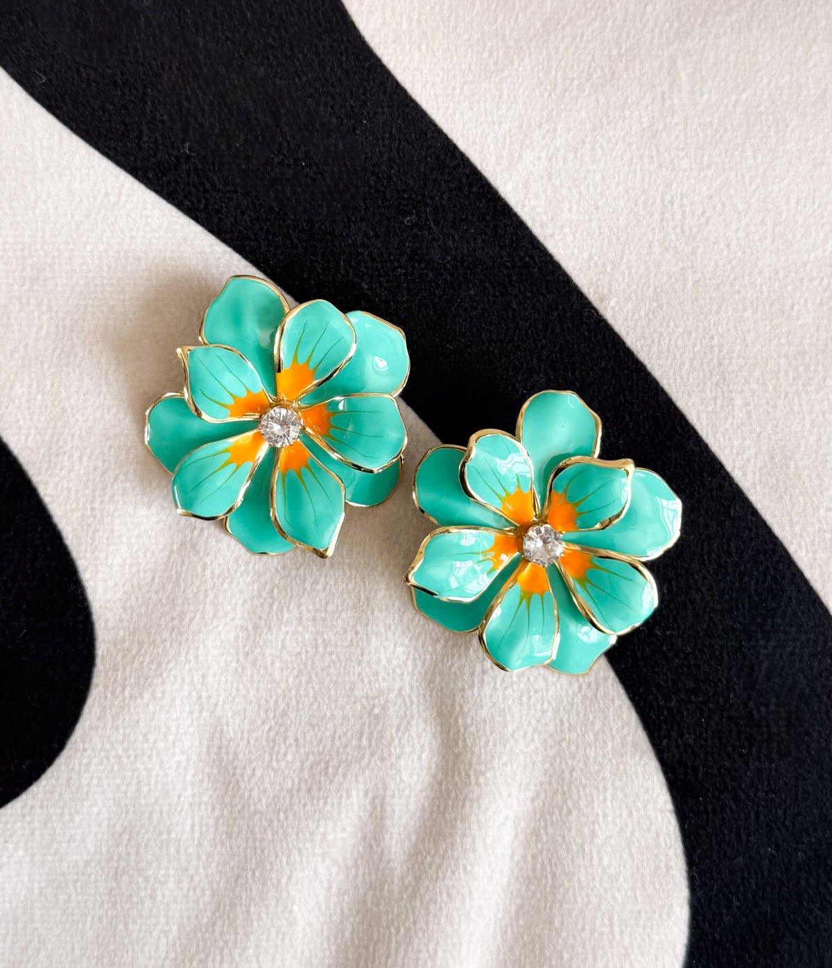 Turquoise Island Bloom Earrings
