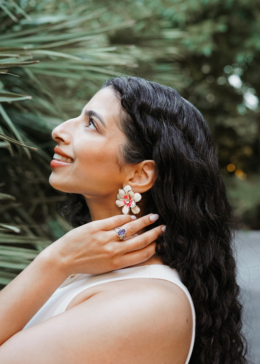 Hibiscus Bloom Earrings